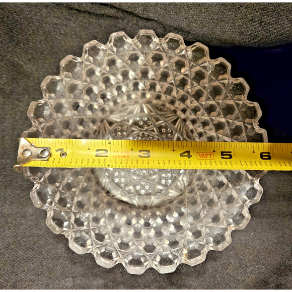 Westmoreland Line #444 Overall Hob Elegant Pressed Glass Bowl - Picture 2 of 8